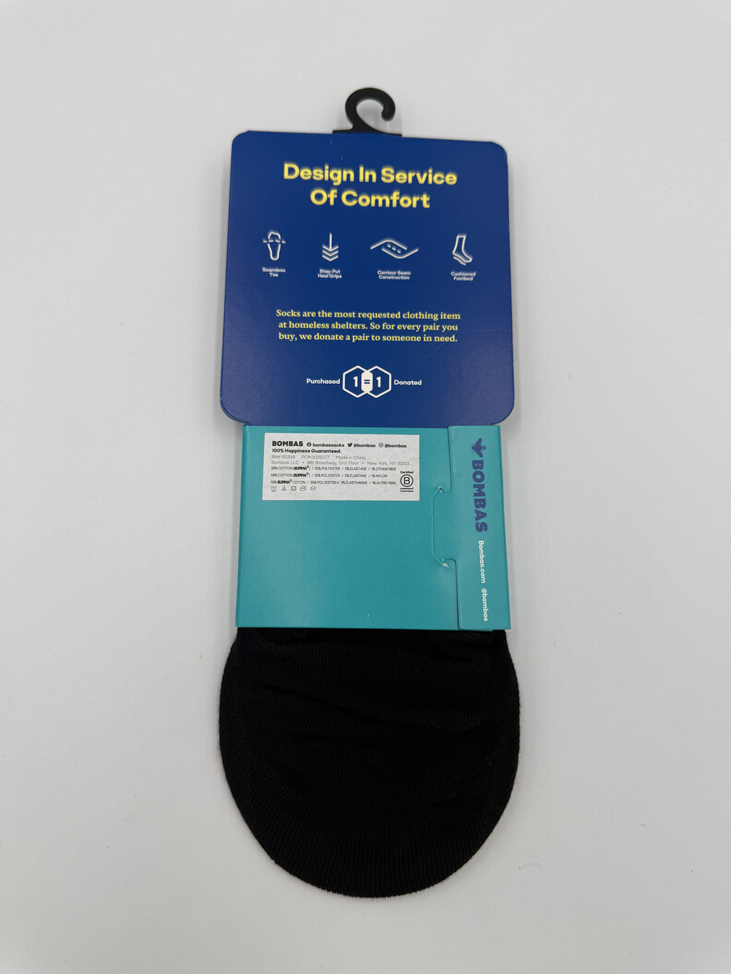 BOMBA LIGHTWEIGHT NO SHOW SOCK