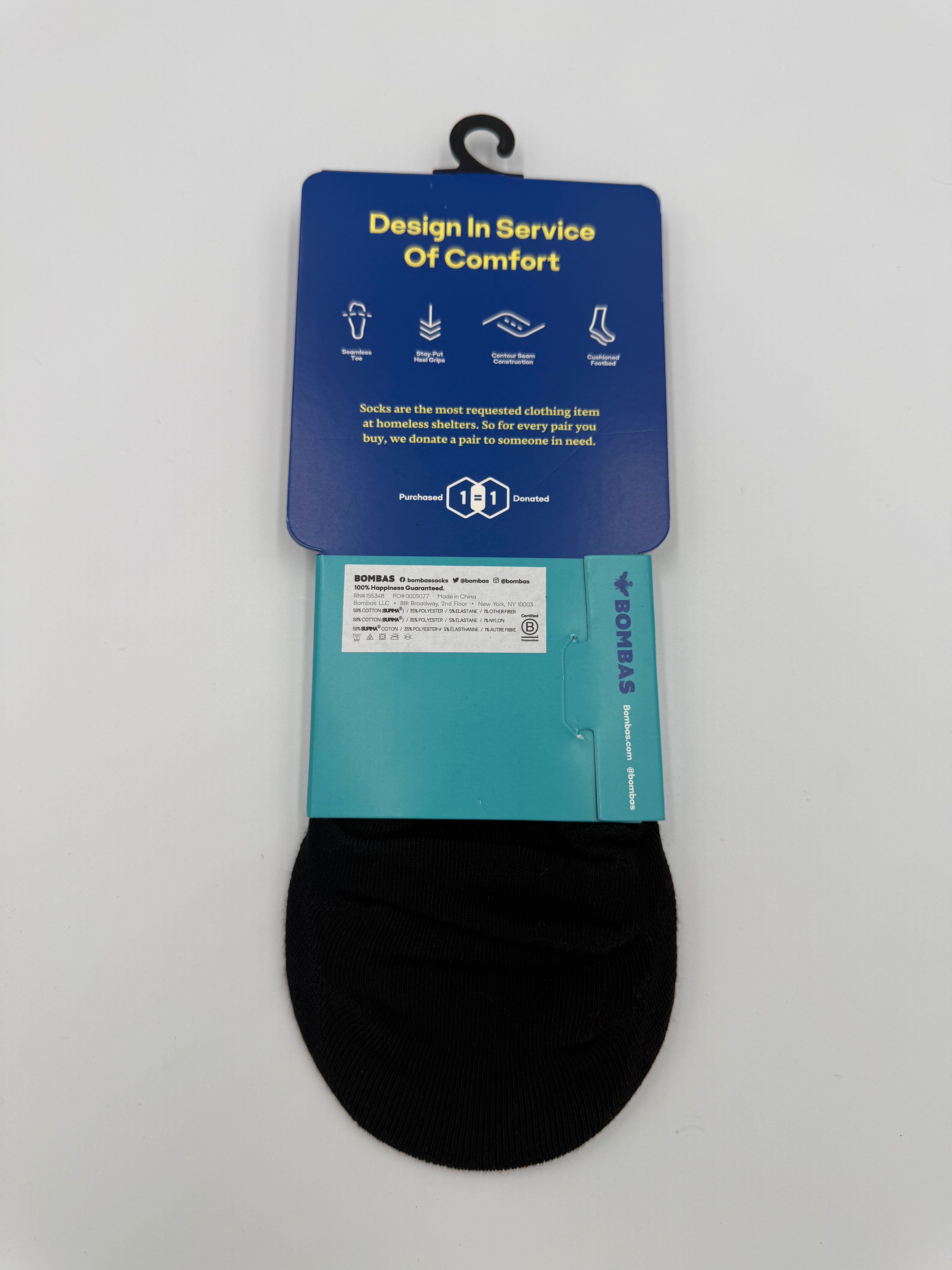 BOMBA LIGHTWEIGHT NO SHOW SOCK