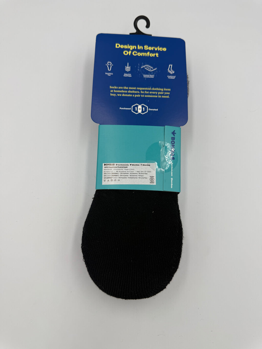 BOMBAS CUSHIONED NO SHOW SOCKS 3 PACK