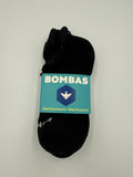 BOMBAS ANKLE SOCKS 3 PACK BLACK