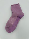 BOMBAS MERINO WOOL BLEND GRIPPER HOUSE SOCK PURPLE