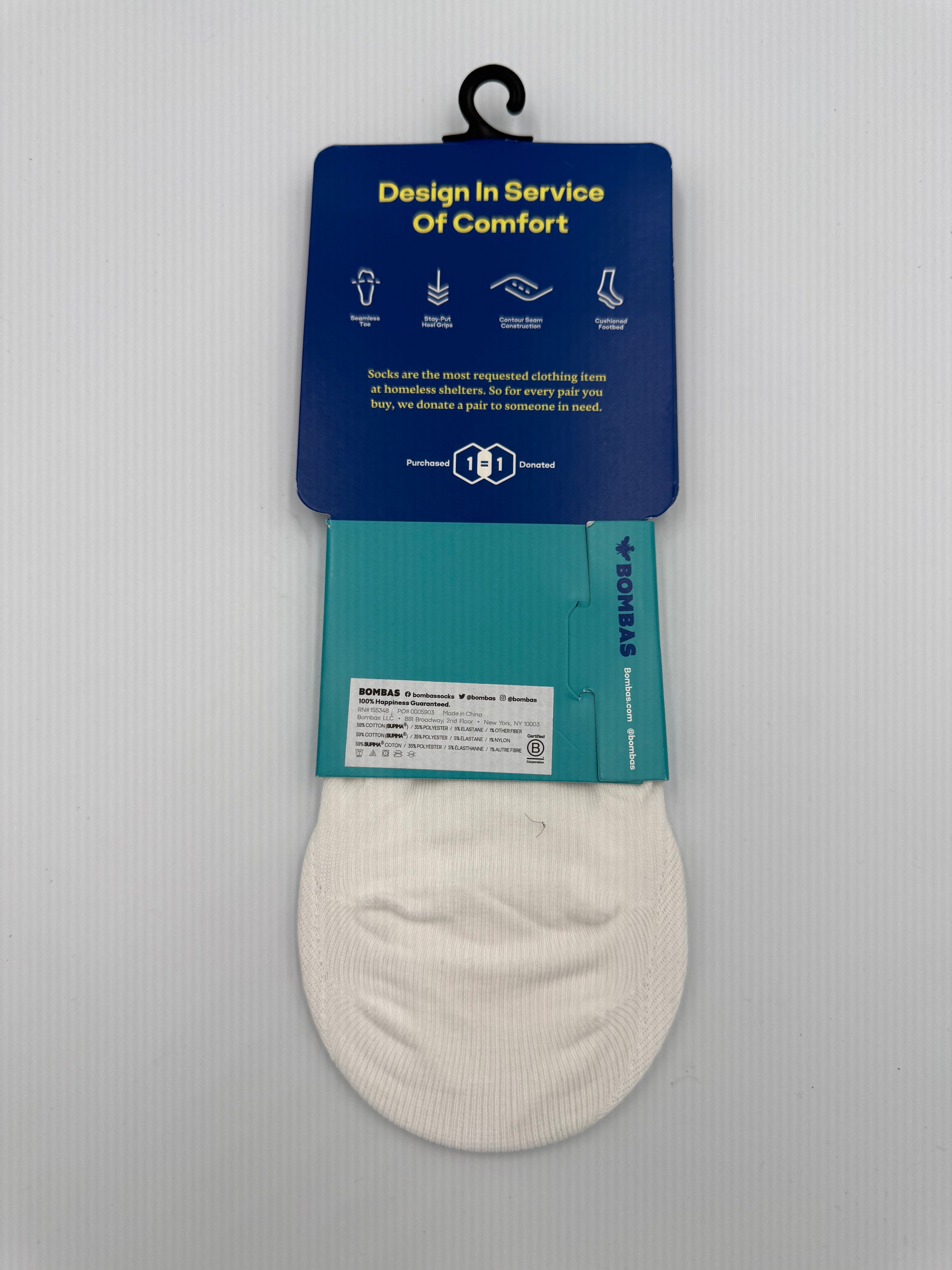 BOMBAS LIGHTWEIGHT NO SHOW SOCK