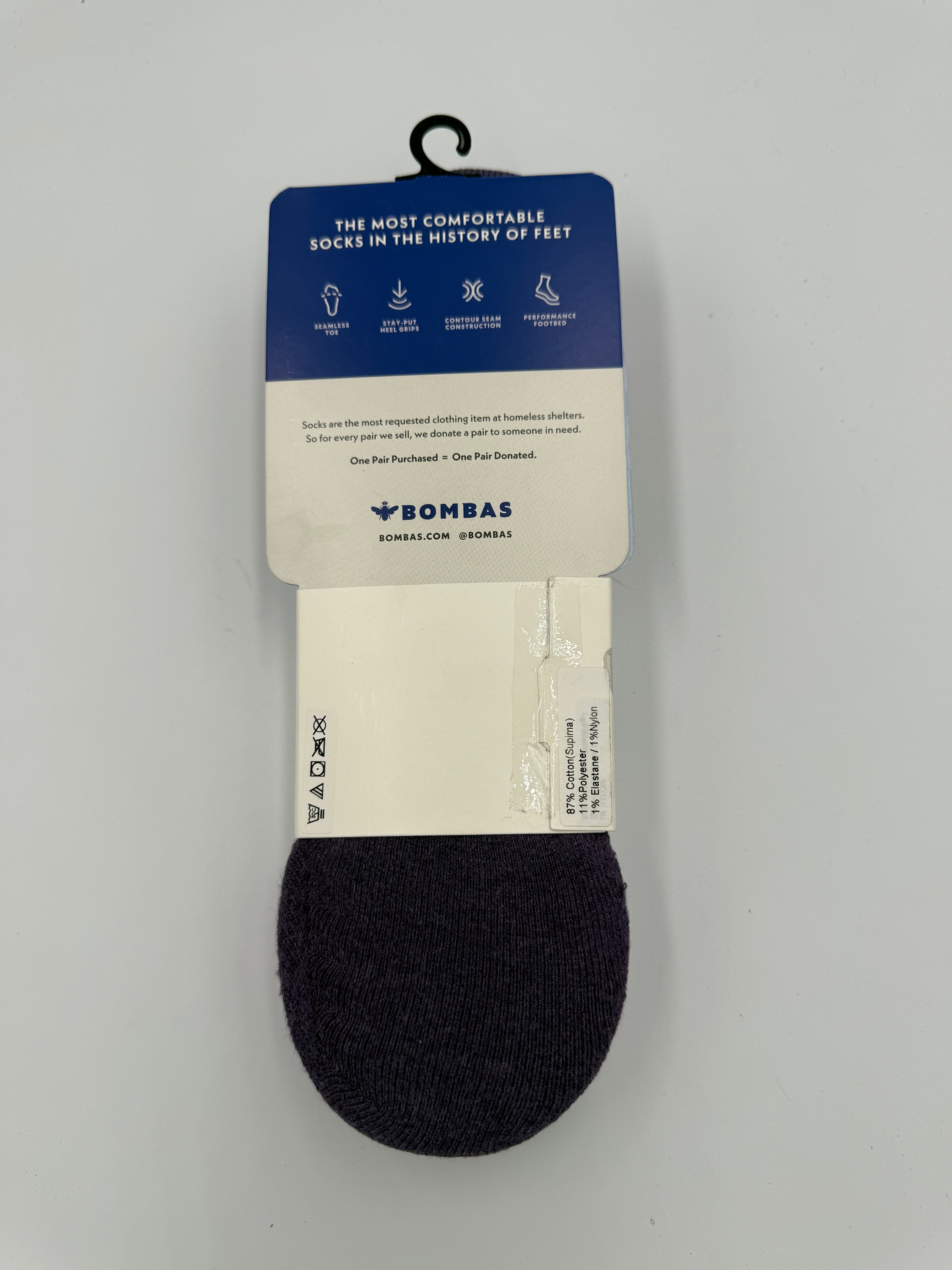 BOMBAS CUSHIONED NO SHOW 3 PACK