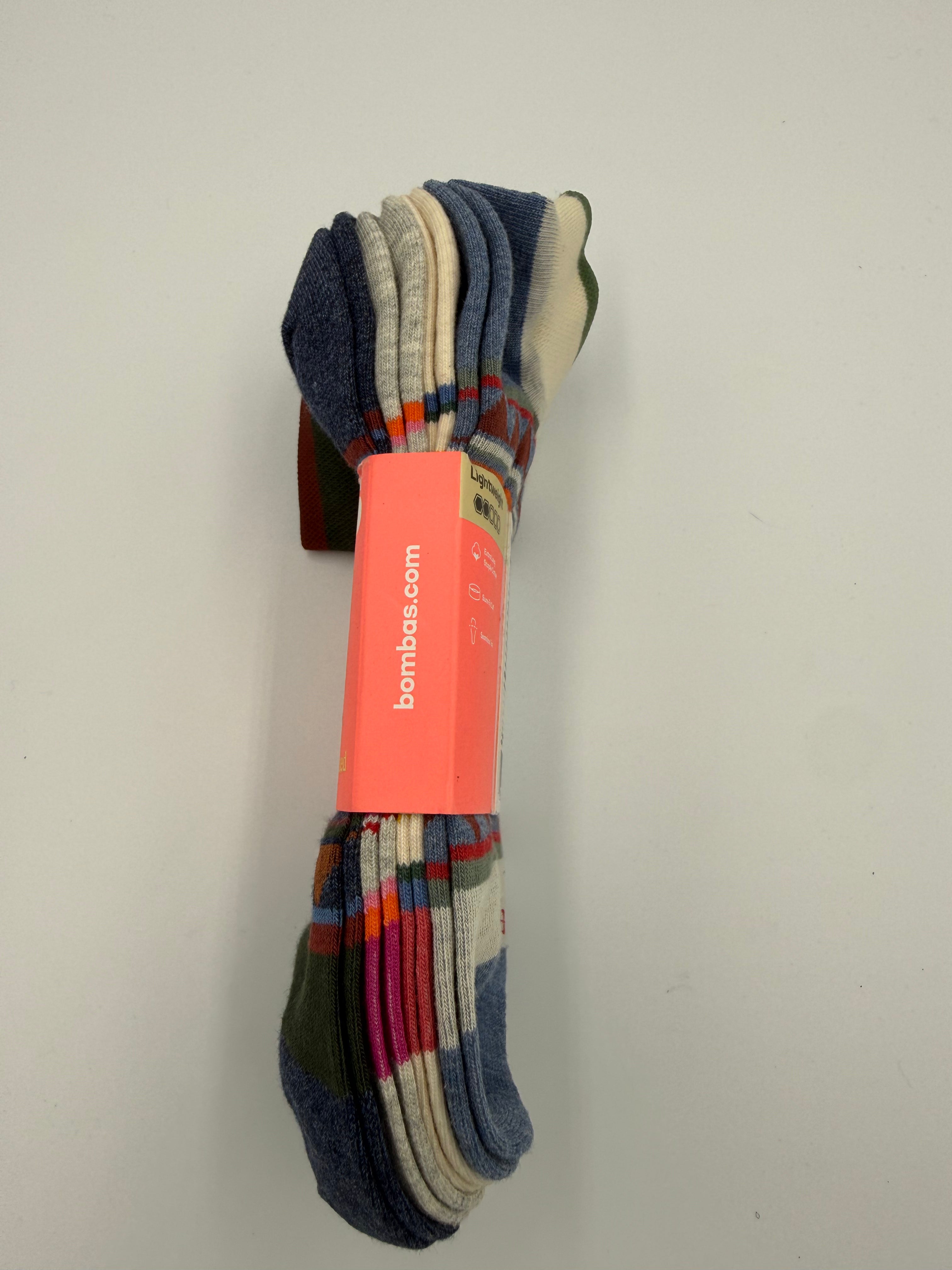 BOMBAS LIGHTWEIGHT ANKLE SOCK 4 Pack