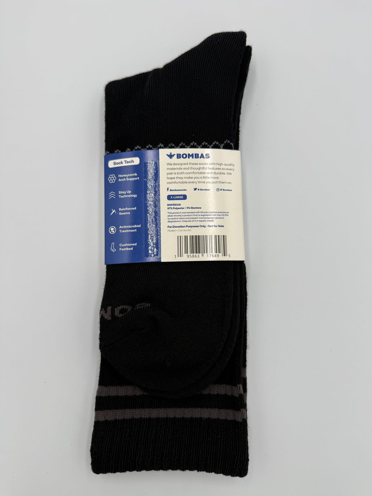 Bombas Calf Sock sz Extra Large