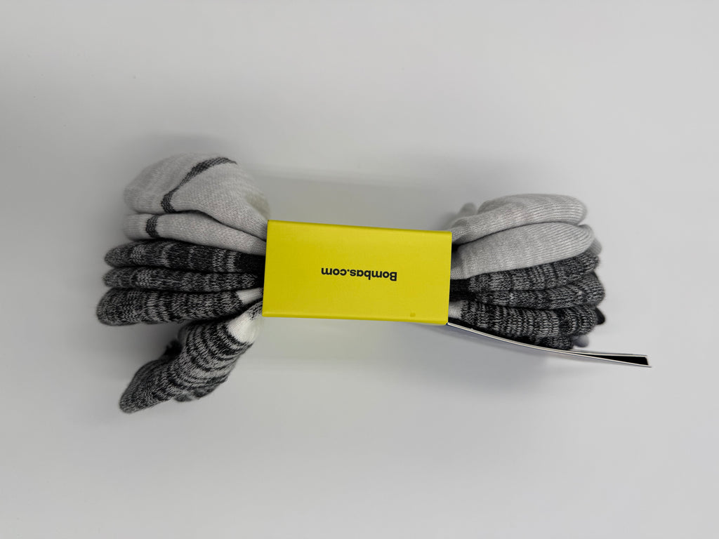 BOMBAS 3 pack Ankle socks sz Large