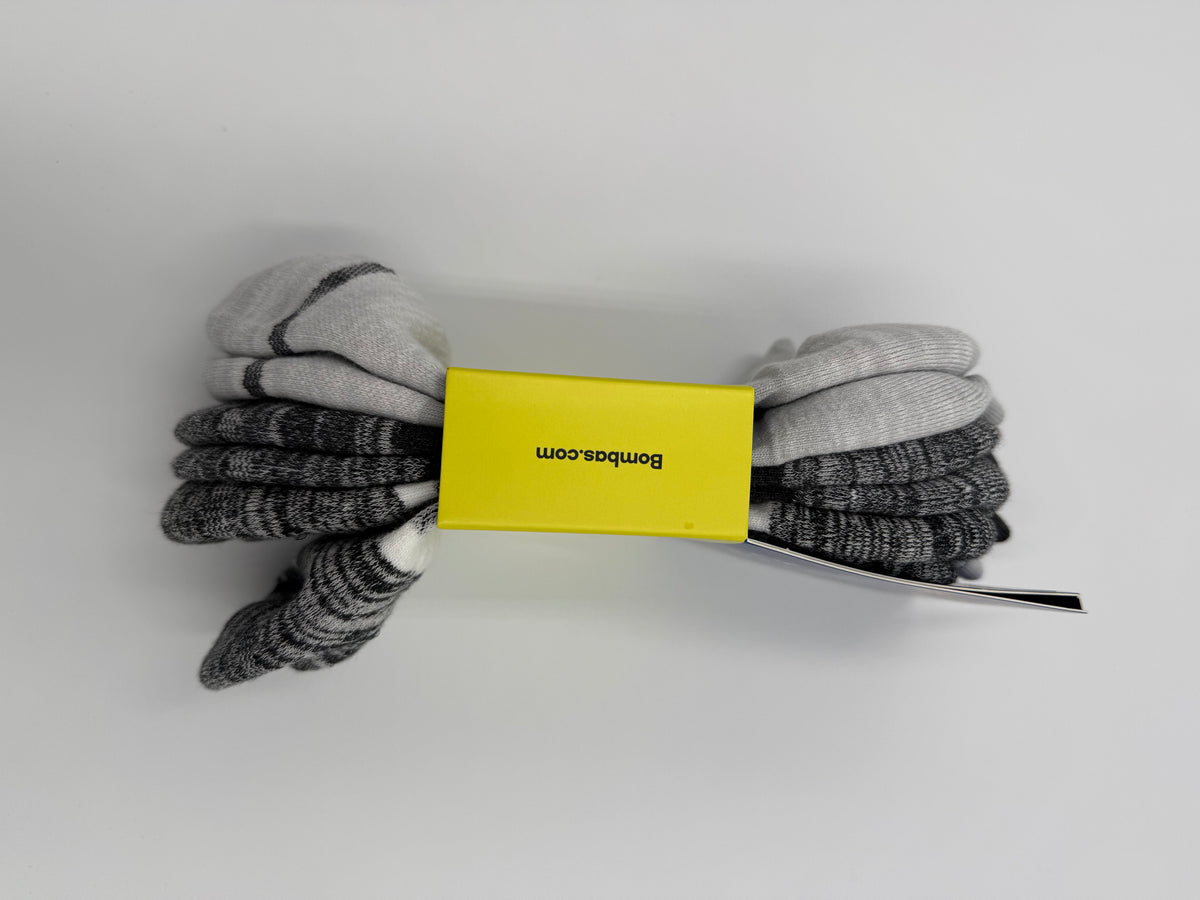 BOMBAS 3 pack Ankle socks sz Large