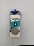 BOMBAS 3 Pack Calf socks stripes sz Medium