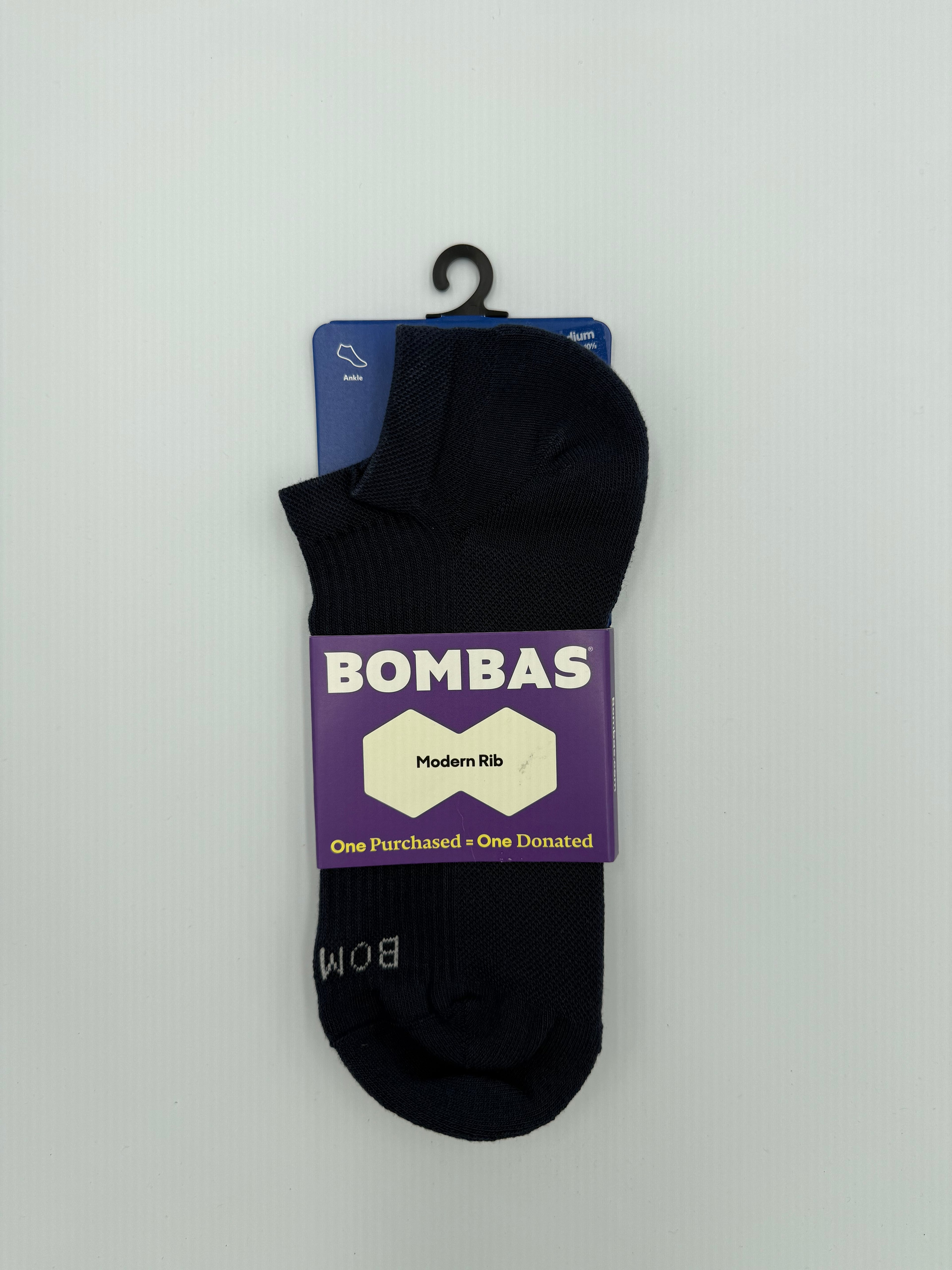 BOMBAS Ankle Modern Rib sz Medium