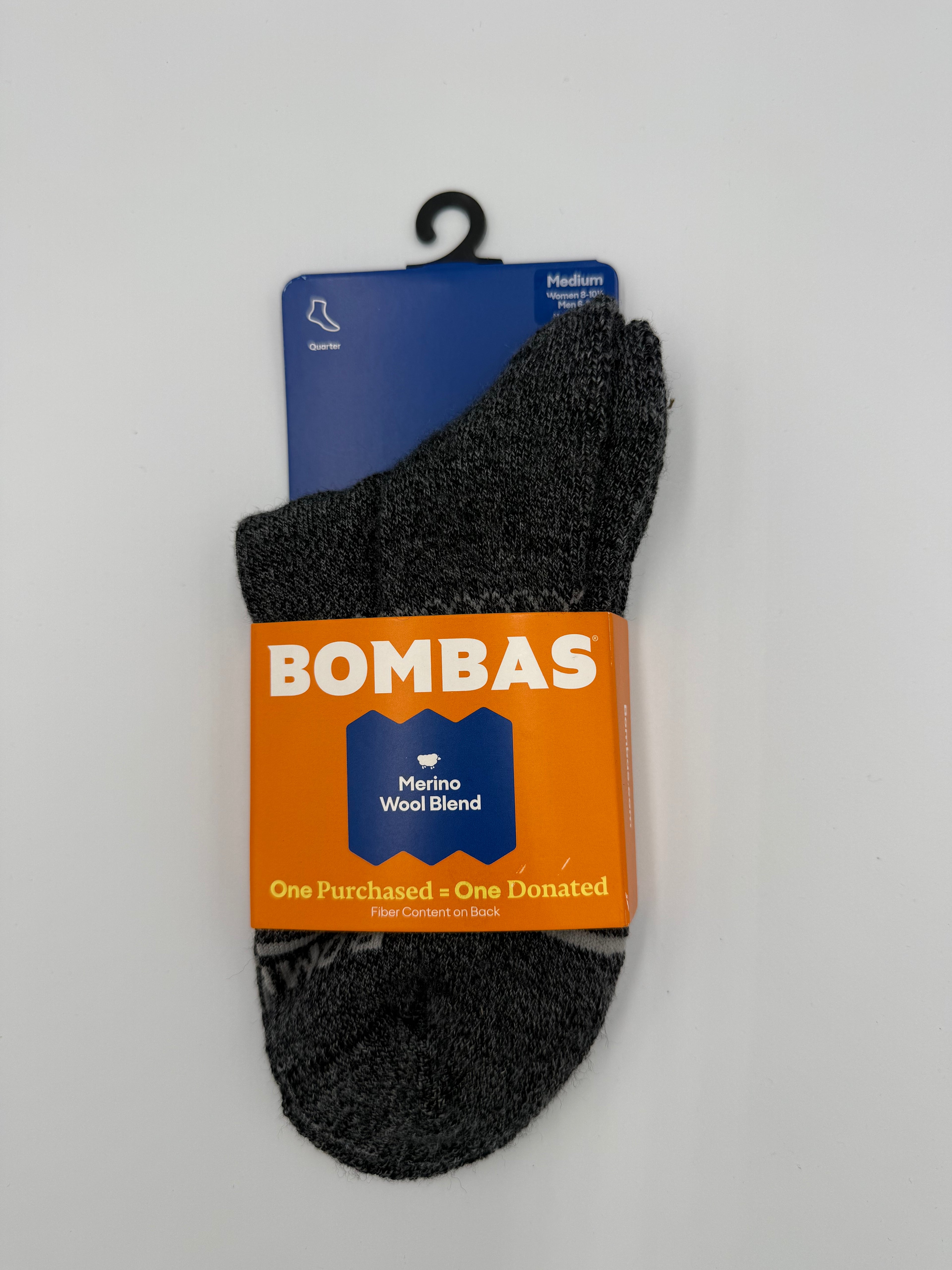 BOMBAS Merino Wool Blend Quater sz Medium