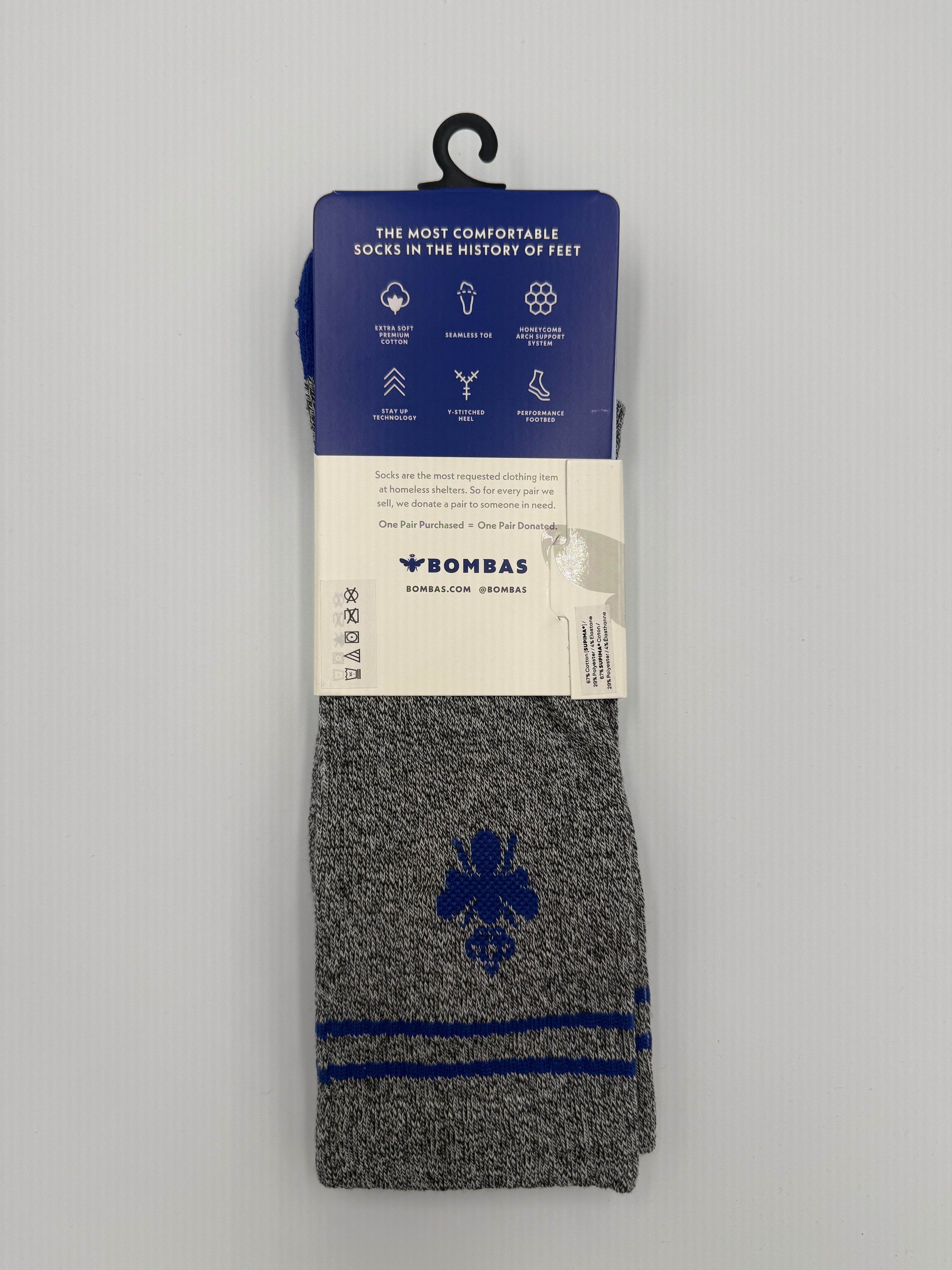 BOMBAS Calf Sock sz Large