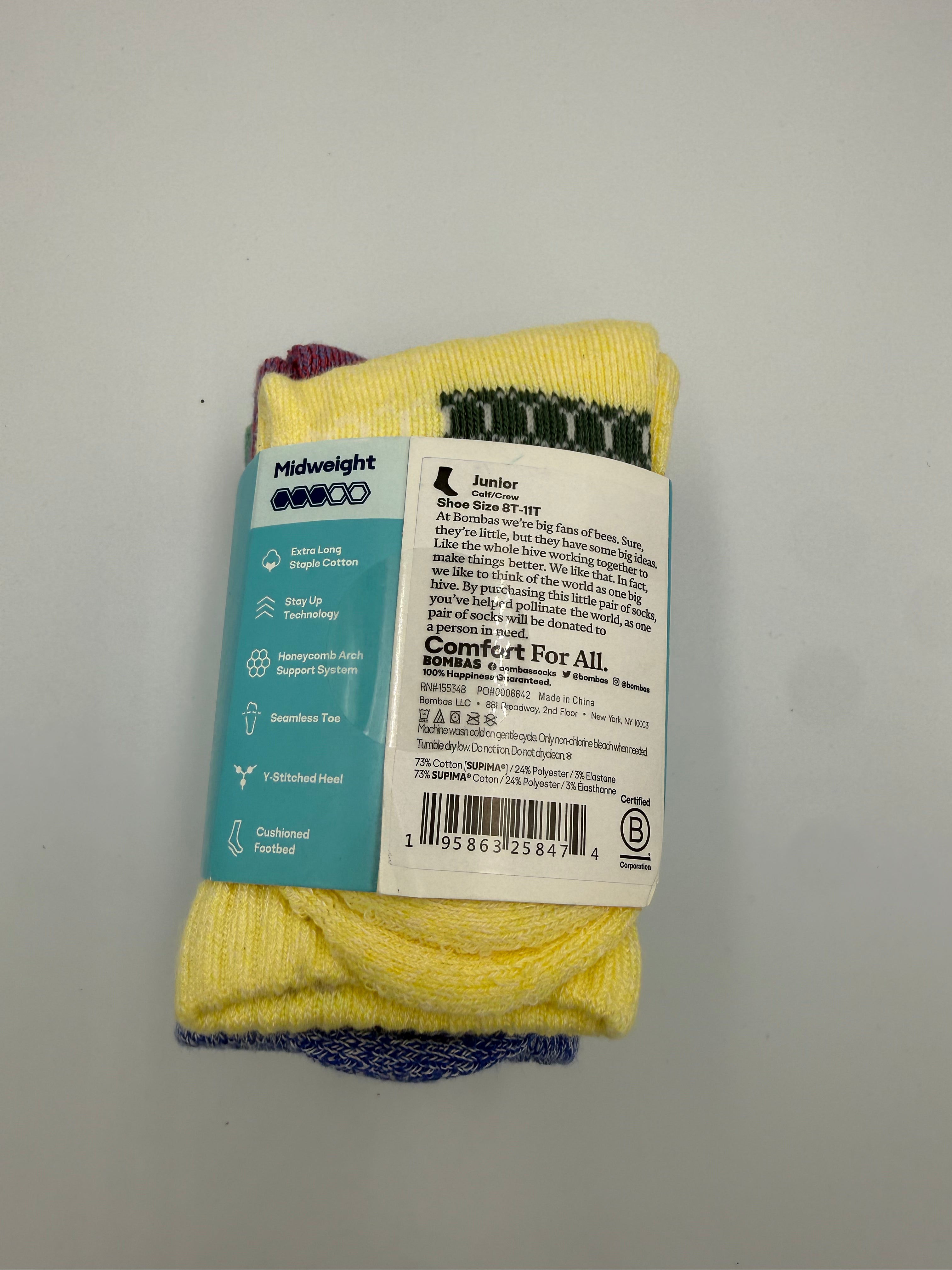 BOMBAS Junior 4 pack Calf socks