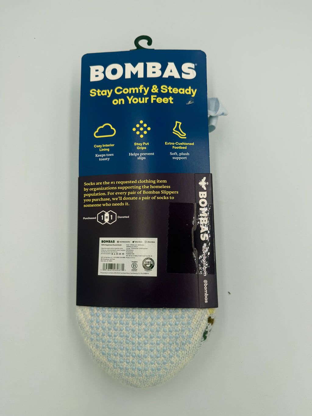 BOMBAS The Gripper Slipper sz Medium