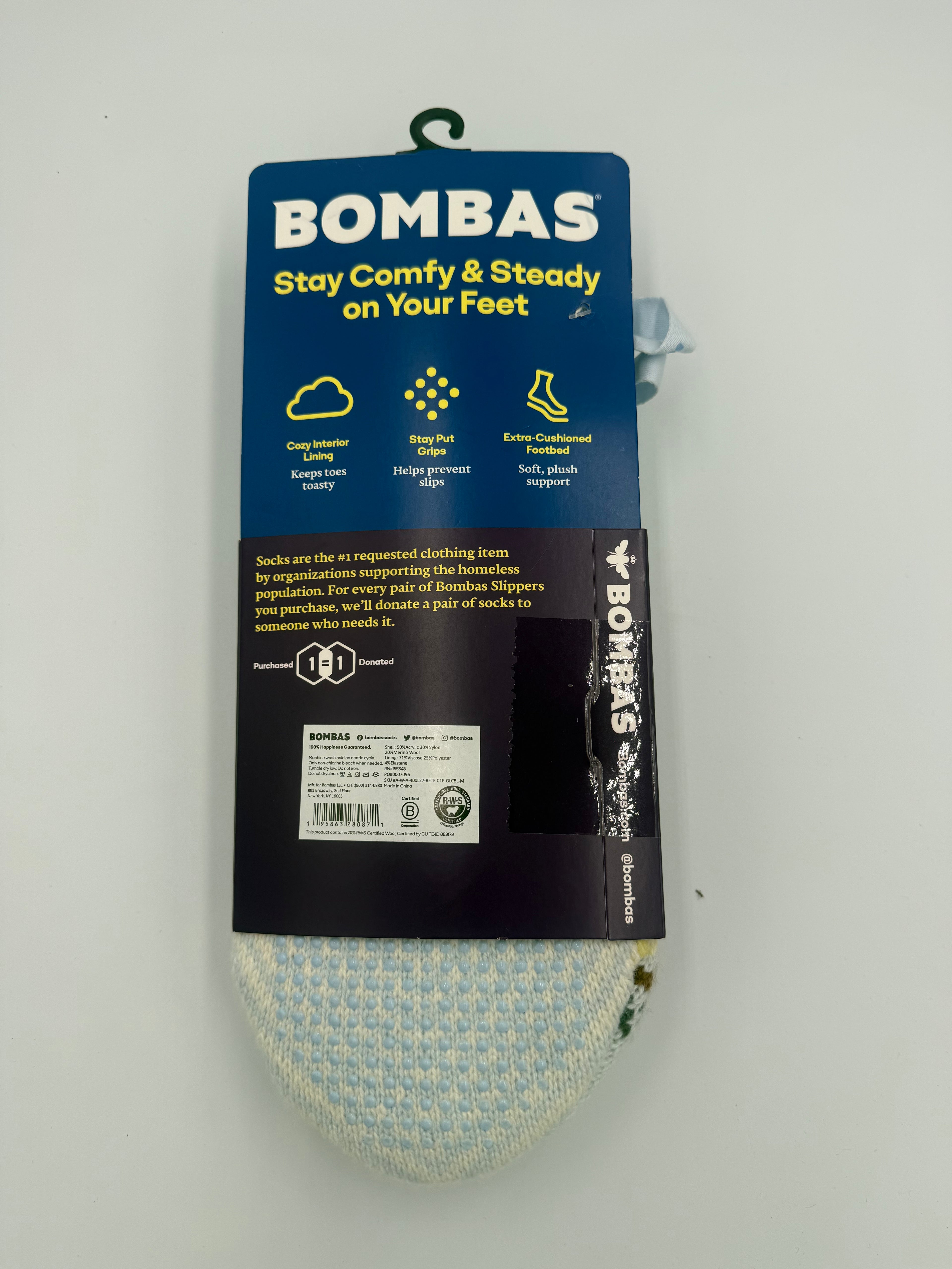 BOMBAS The Gripper Slipper sz Medium